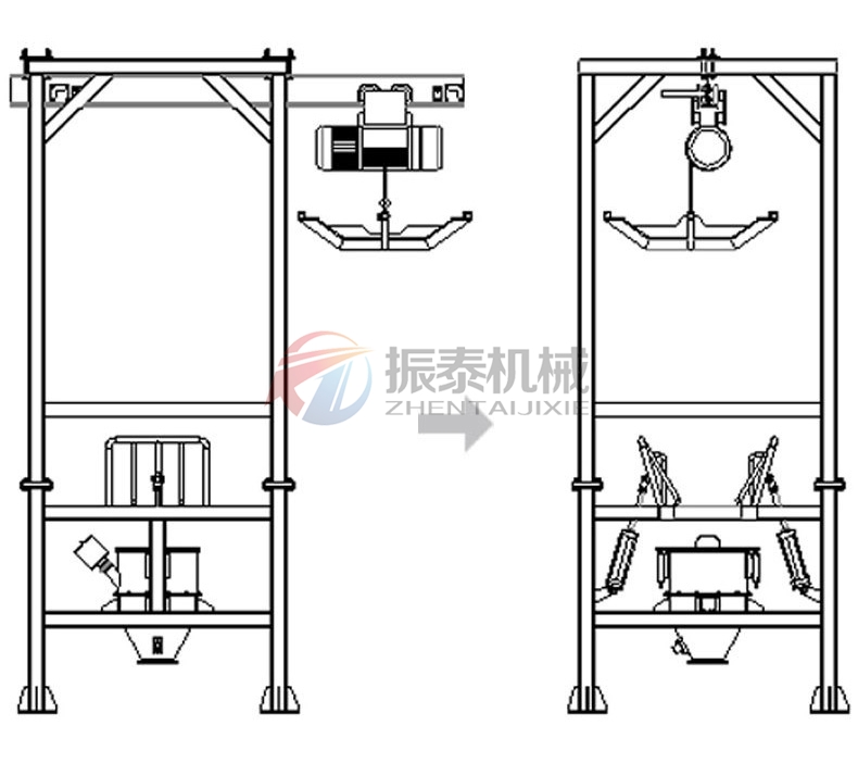 锂电材料吨袋投料站工作原理