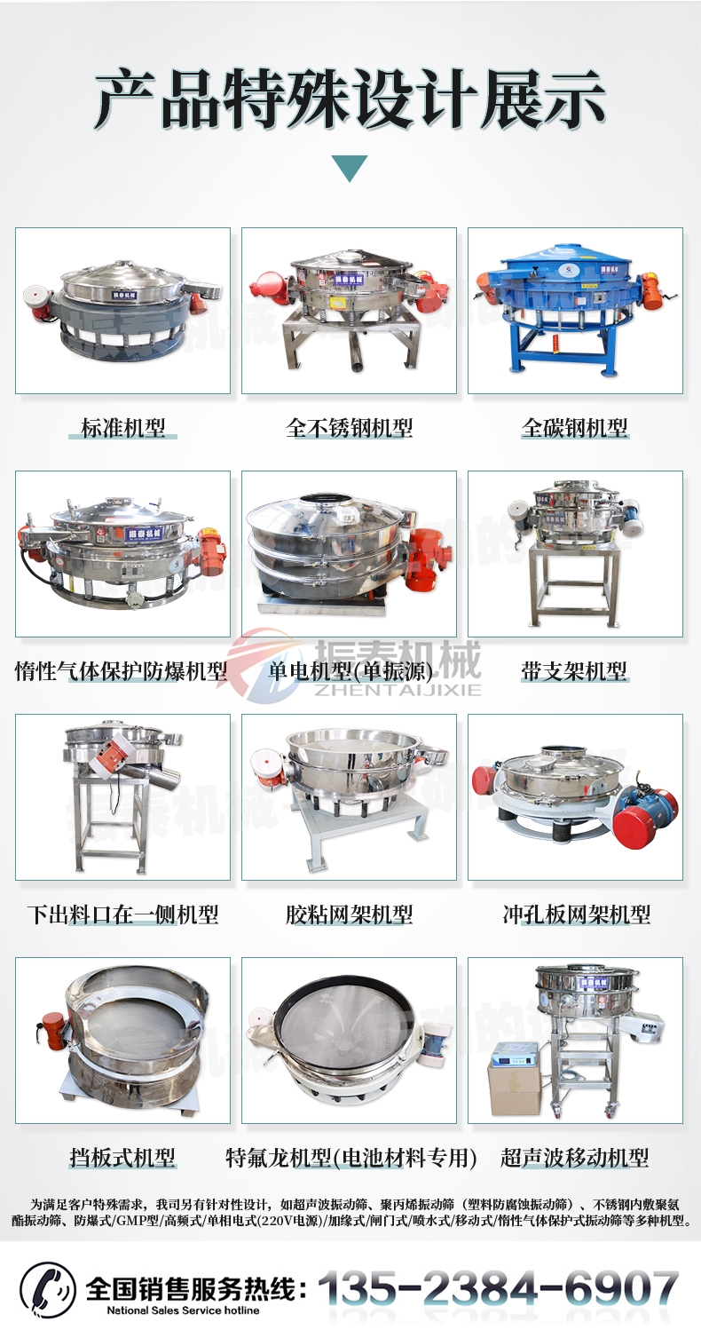 三环粉料直排筛机型展示最全